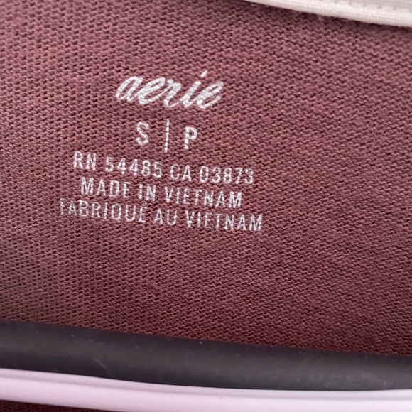 ✨NWOT Aerie Cropped Polo Long Sleeve Tee - Picture 4 of 7
